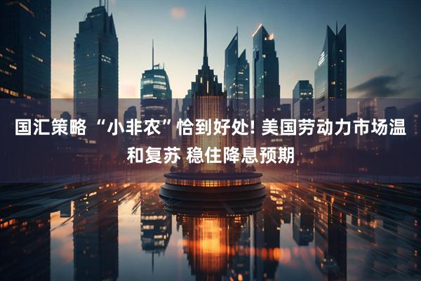国汇策略 “小非农”恰到好处! 美国劳动力市场温和复苏 稳住降息预期