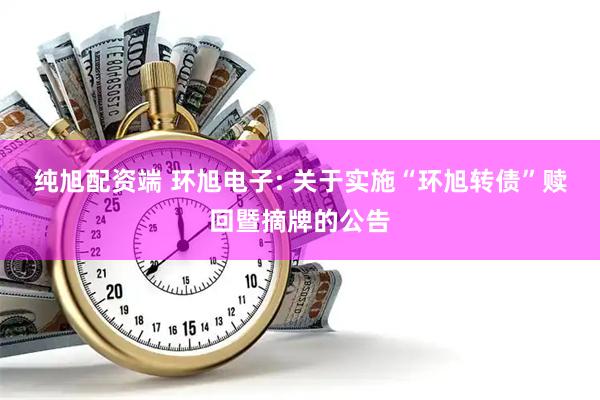 纯旭配资端 环旭电子: 关于实施“环旭转债”赎回暨摘牌的公告